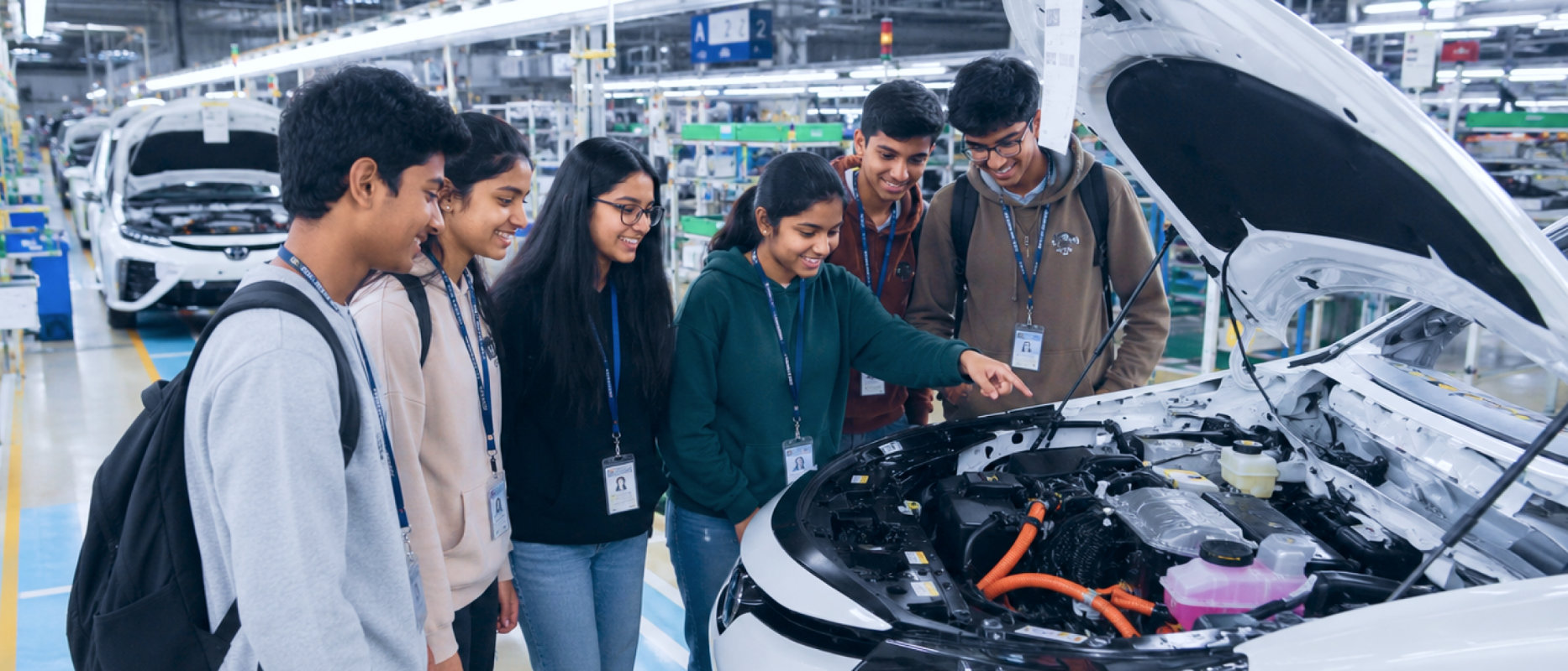 Toyota factory precision manufacturing floor